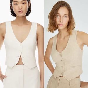 Aritzia Wilfred Desire  Vest in Black Size 6